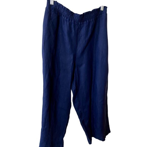 Charter Club Blue 100% Linen Pants - Size XXL (NWT) - Picture 2 of 10